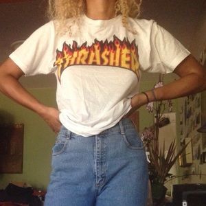 White Thrasher Dupe Tee